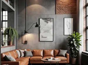 Industrial interior design style
