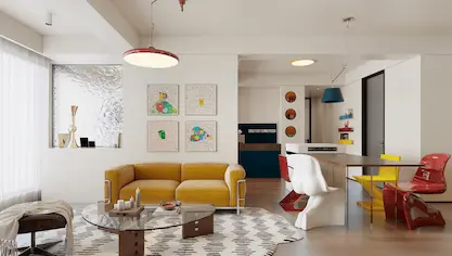 Memphis interior design style